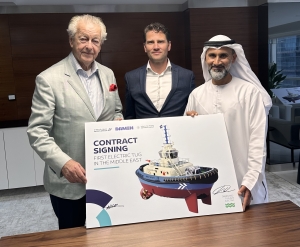 SAFEEN trials first electric tug in Middle East 